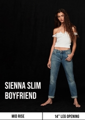 Lucky Brand Sienna Slim Boyfriend Jeans - Azure Bay Clean