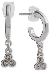 Lucky Brand Silver-Tone 4-Pc. Set Hoop & Drop Earrings - Silver