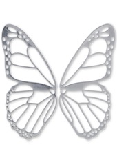 Lucky Brand Silver-Tone Butterfly Wing Earrings - Silver