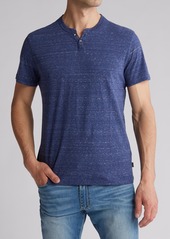 Lucky Brand Slub Cotton Notch Collar T-Shirt in Blue Nova at Nordstrom Rack