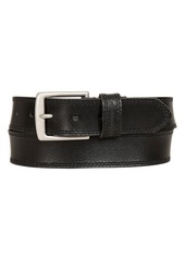 Lucky Brand Stitch Bar Leather Belt in Brown at Nordstrom Rack