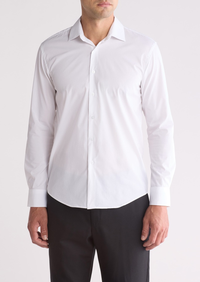 Lucky Brand Stretch Shirt in White at Nordstrom Rack