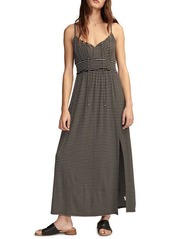 Lucky Brand Stripe Sandwash Tank Maxi Dress