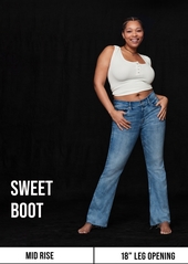 Lucky Brand Women's Sweet Mid Bootcut Jeans - Ocean Road