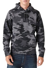 Lucky Brand Tech Fleece Hoodie in Black Camouflage at Nordstrom