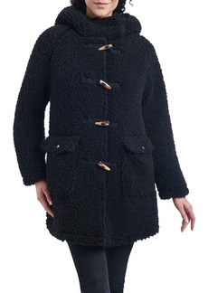 Lucky Brand Teddy Toggle Front Coat in Black at Nordstrom Rack