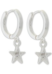 Lucky Brand Tri-Tone 3-Pc. Set Crystal & Star Charm Hoop & Threader Earrings - Ttone