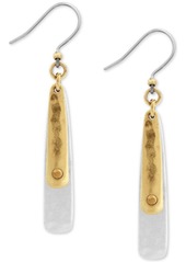 Lucky Brand Two-Tone Double-Layer Linear Drop Earrings - Two-Tone