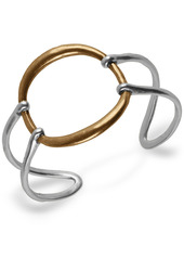 Lucky Brand Two-Tone Openwork Circle Cuff Bracelet