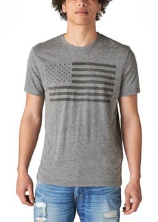 Lucky Brand US Flag Graphic Tee