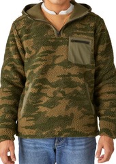 Lucky Brand Utility Camouflage Fleece Half-Zip Hoodie