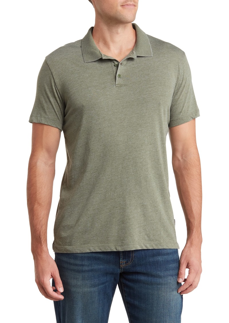 Lucky Brand Venice Burnout Polo in Bronze Green at Nordstrom Rack