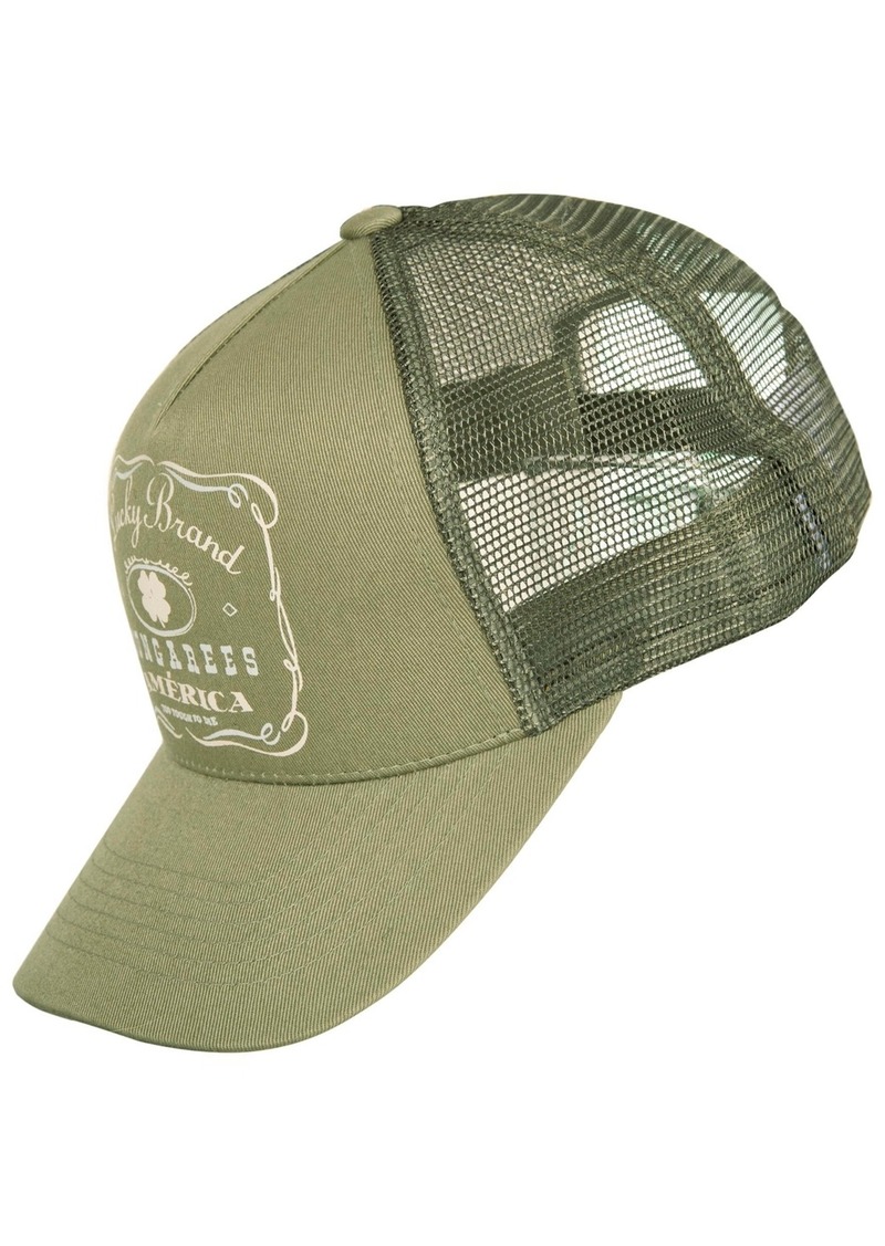 Lucky Brand Vintage-Like Lucky Brand Trucker Hat - Moss