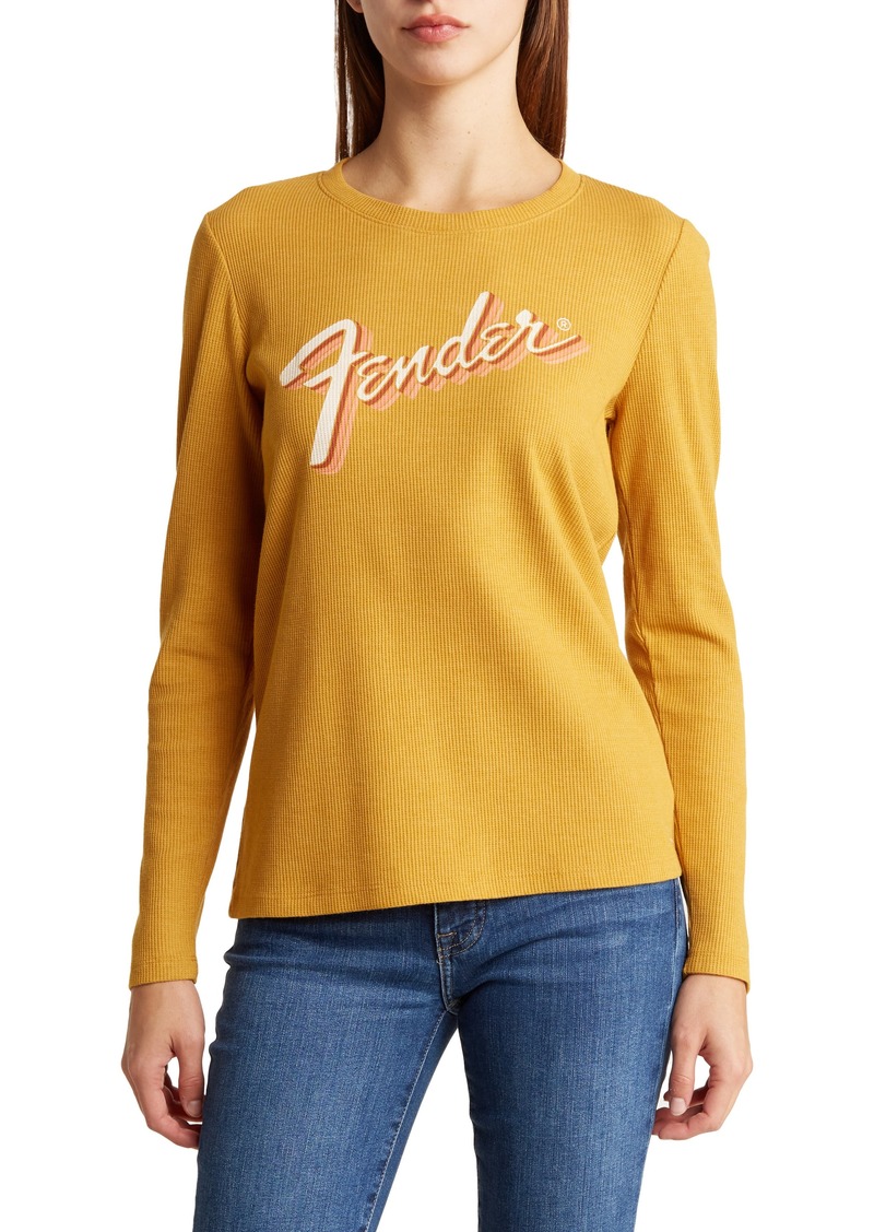 Lucky Brand Waffle Knit Fender T-Shirt in Harvest Gold at Nordstrom Rack