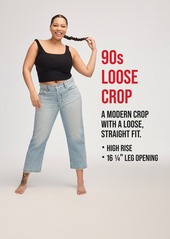 Lucky Brand Women's 90's Loose-Crop High-Rise Jeans - Fresh Start