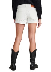 Lucky Brand Women's Ava Cuffed Mid-Rise Shorts - Bright White