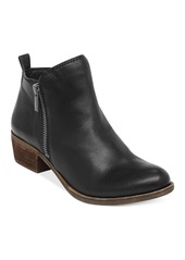 Lucky Brand Women's Basel Ankle Booties - Smoke Grey Leather