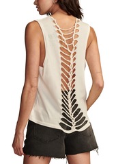 Lucky Brand Women's Bowie Braided-Back Muscle Tank - Marshmallow