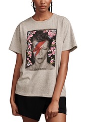 Lucky Brand Women's Bowie Floral Head Shot Boyfriend Tee