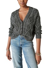 Lucky Brand Women's Cable Stitch Cardigan