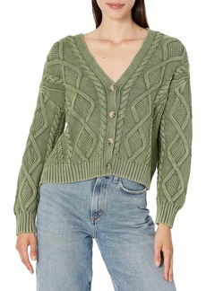 Lucky Brand Women's Cable Stitch Cardigan