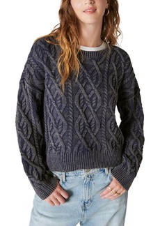 Lucky Brand Women's Cable Stitch Pullover