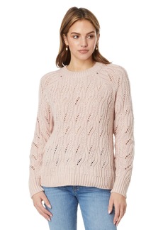 Lucky Brand Women's Cable Stitch Shine Pullover