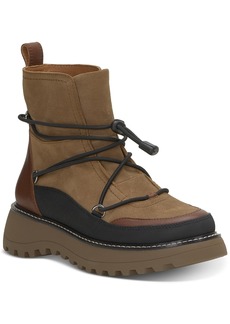 Lucky Brand Women's Caelia Pull-On Lug Sole Winter Boots - Dark Natural Multi Suede