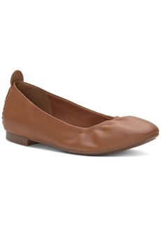 Lucky Brand Women's Caliz Slip-On Ballet Flats - Tan Leather