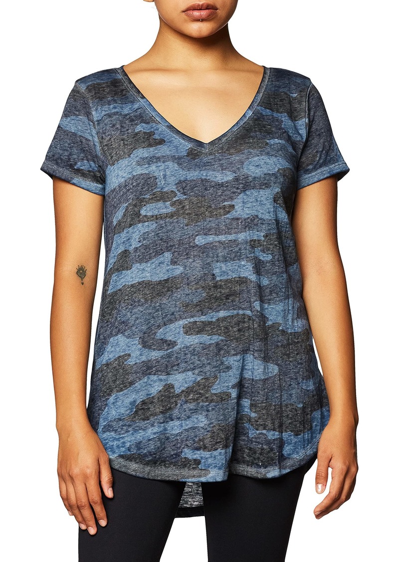 Lucky Brand Women's Camo Burnout Tee Shirt  L