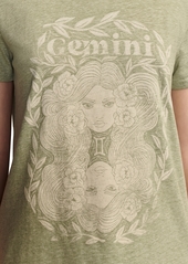 Lucky Brand Women's Celestial Gemini Graphic T-Shirt - Sea Spray