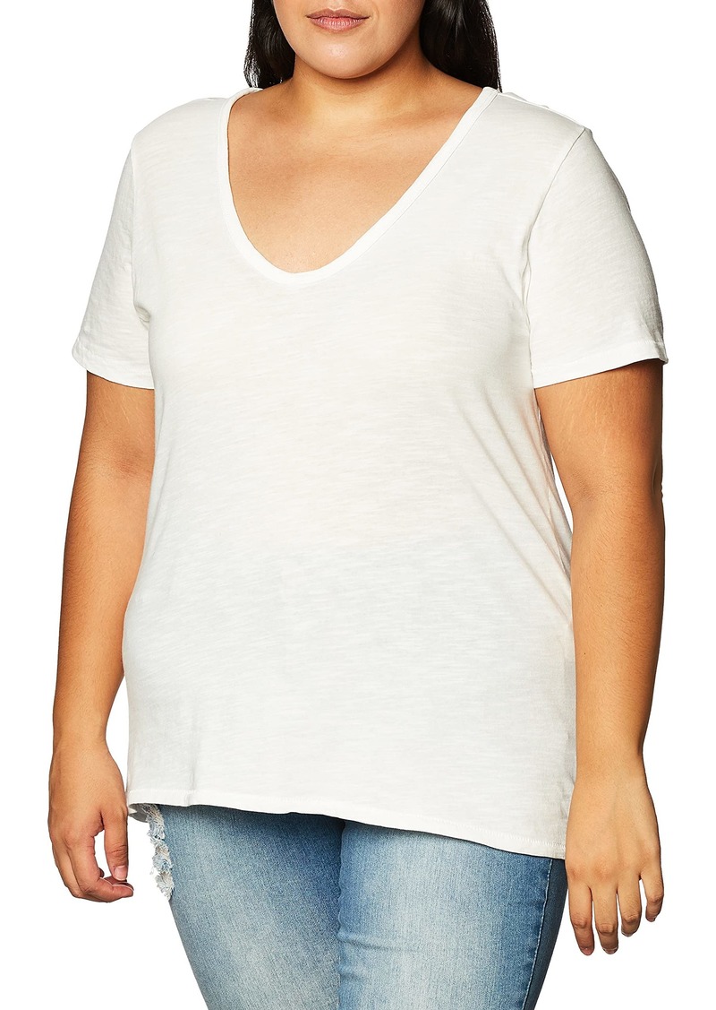 Lucky Brand Women's Short Sleeve Classic V-Neck Cotton Tee  XS