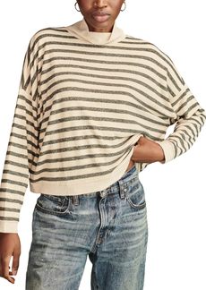 Lucky Brand Women's Cloud Mock Neck Top