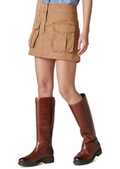 Lucky Brand Women's Cotton Clean Cargo Mini Skirt - Chipmunk