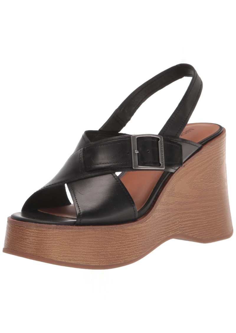 Lucky Brand Women's Delaynee Platform Wedge Sandal