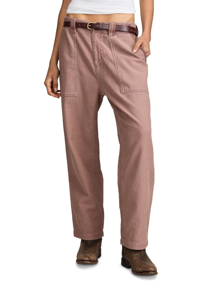 Lucky Brand Women's Easy Utility-Pocket Mid-Rise Pants - Brownie