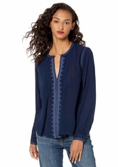 Lucky Brand Women's Embroidered TOP  S