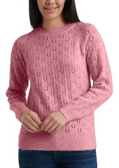 Lucky Brand Women's Emily Pointelle Pullover Sweater  XL