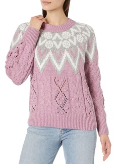 Lucky Brand Women's Fair Isle Print Sweater