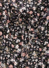 Lucky Brand Women's Flirty Flouncey Floral-Print Mini Dress - Black Floral