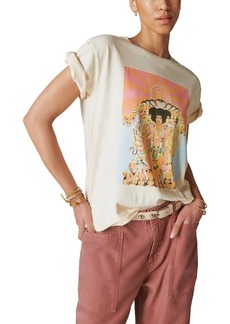 Lucky Brand Women's Hendrix Axis Cover Boyfriend Tee