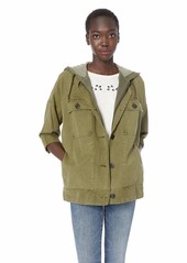 Lucky Brand Women's Hooded Utility Jacket  S