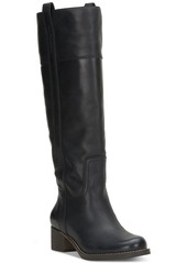 Lucky Brand Women's Hybiscus Extra Wide Calf Riding Boots - Silver Cloud Leather