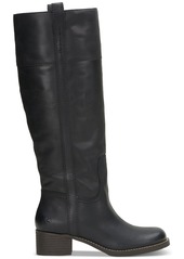 Lucky Brand Women's Hybiscus Knee-High Riding Boots - Silver Cloud Leather