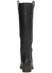 Lucky Brand Women's Hybiscus Knee-High Riding Boots - Black Leather