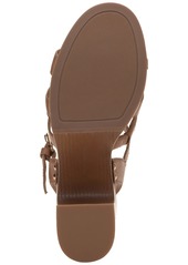 Lucky Brand Women's Imana Strappy Slingback Platform Dress Sandals - Vanilla Leather