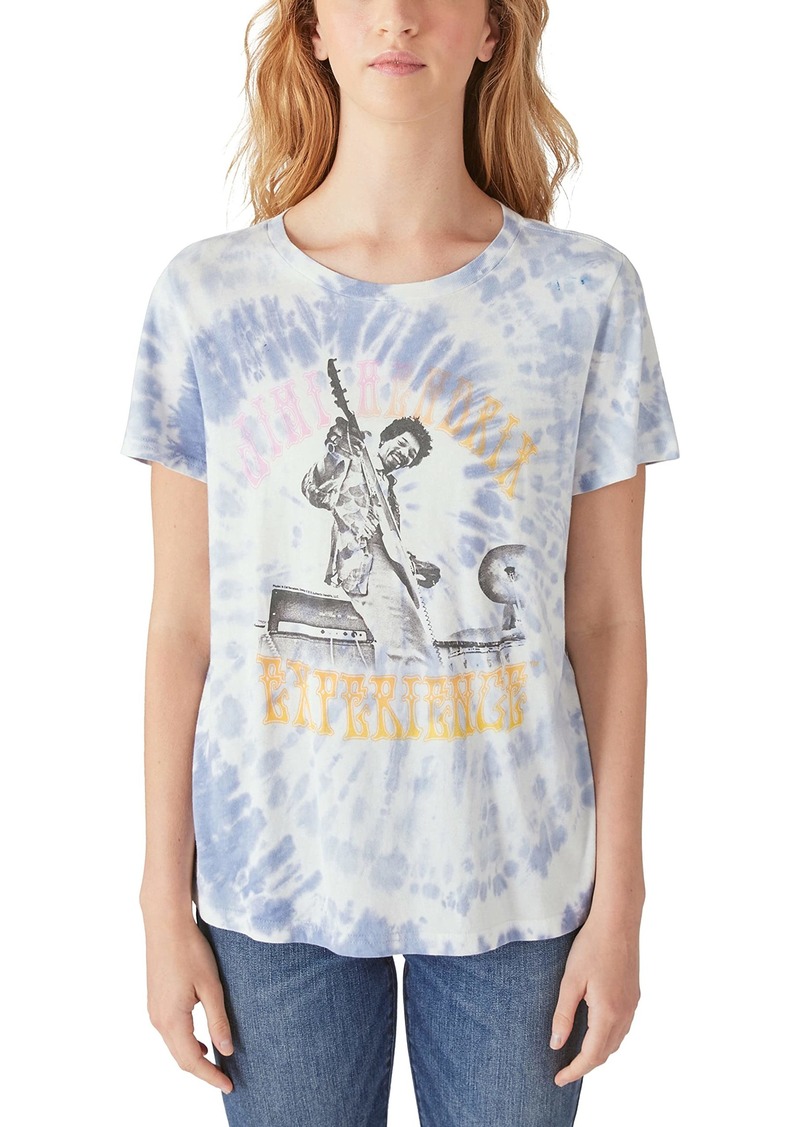 Lucky Brand Women's Jimi Hendrix Experience Boyfriend Graphic Tee