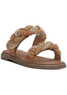 Lucky Brand Women's Kabrina Braided Flat Slide Sandals - Sunset Multi Leather