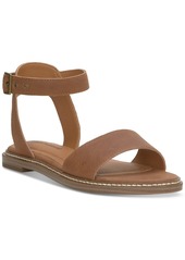 Lucky Brand Women's Kimaya Ankle-Strap Flat Sandals - Light Putty Leather