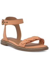 Lucky Brand Women's Kyndall Ankle-Strap Flat Sandals - Putty Dove Leather